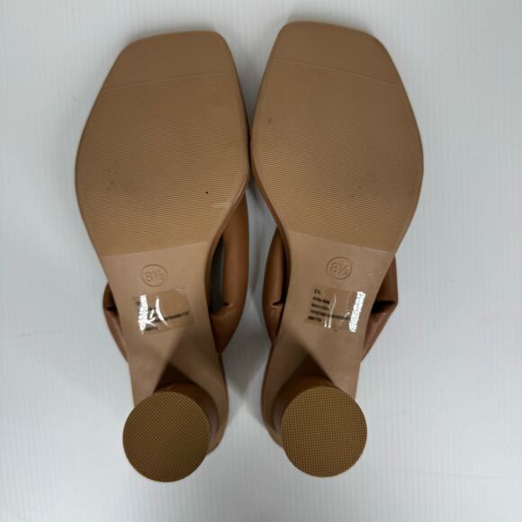 A‎ NEW DAY Elvie Round Heel Sandal Brown Size 8.5 Vegan Beach Vacation Casual - Picture 4 of 9